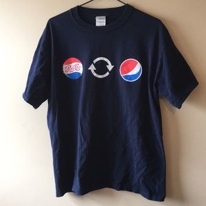 🌞 3/15$ Pepsi T-shirt Navy Blue - M
